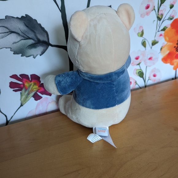 Winnie the Pooh baby ivy & lamb plush beige & blue 6" stuffed animal washable - Picture 8 of 12